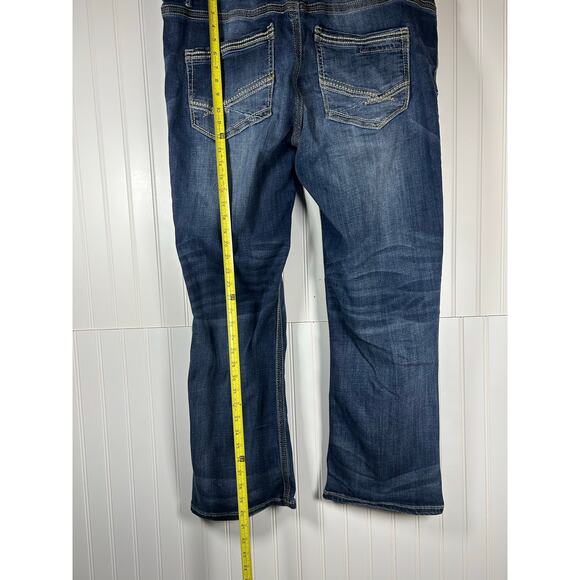BKE Men's Derek Low Rise Relaxed bootLeg Jeans size 40 R - Picture 6 of 11